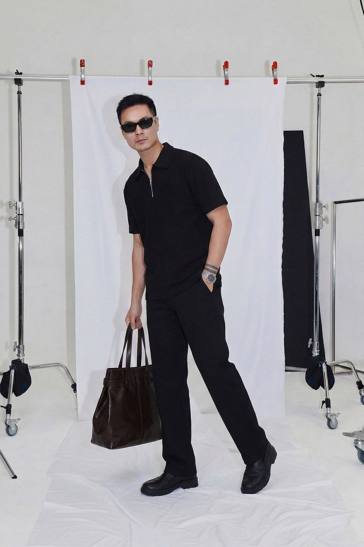 Áo Polo Boxy Zipper Summer