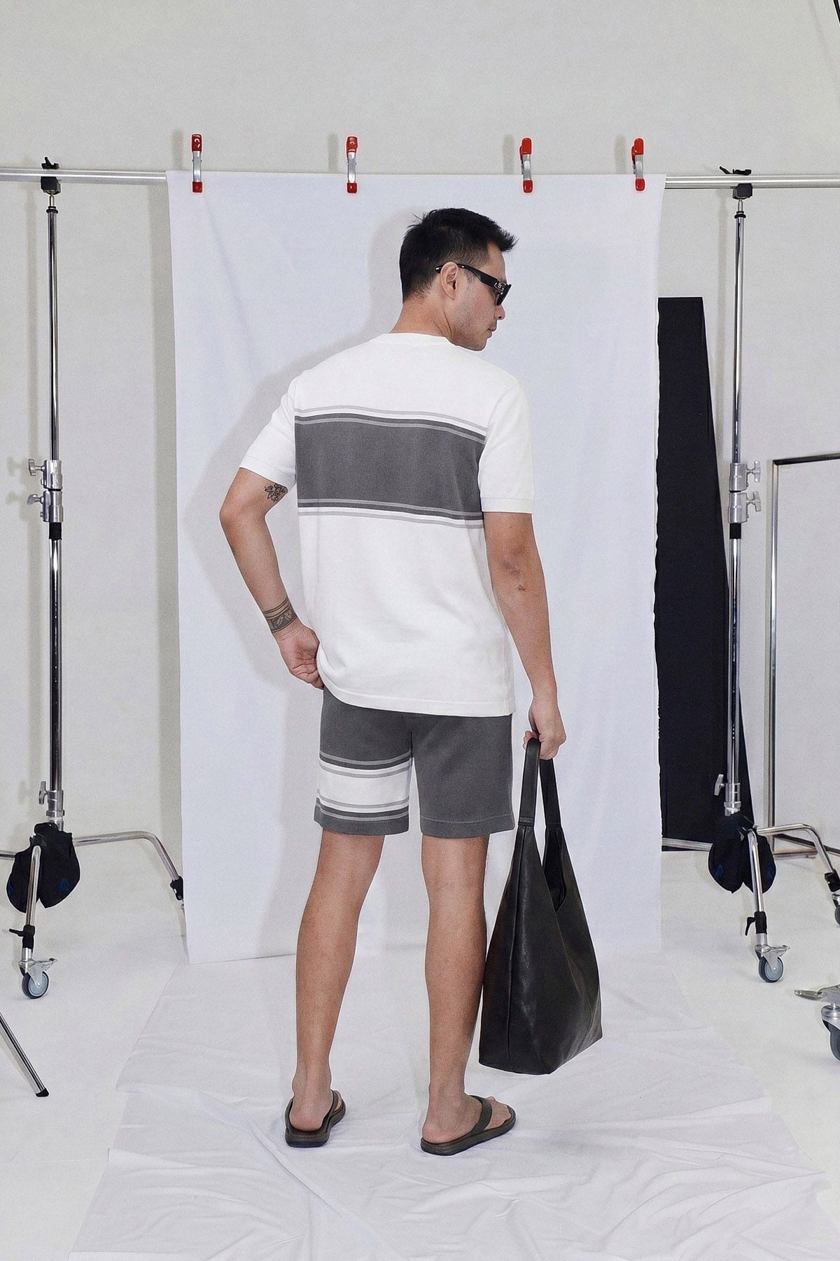Set T-shirt Color Block Short Side