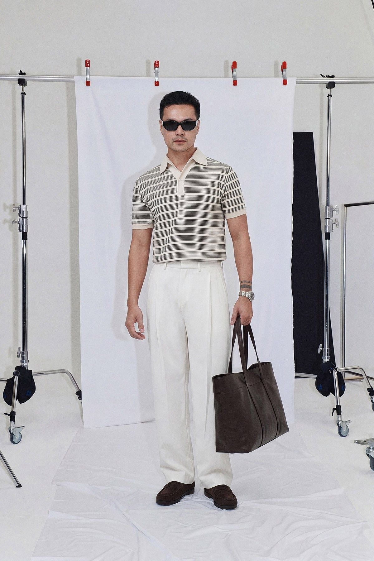 Áo Polo Regular Thun Sọc Vintage Stripe Cotton