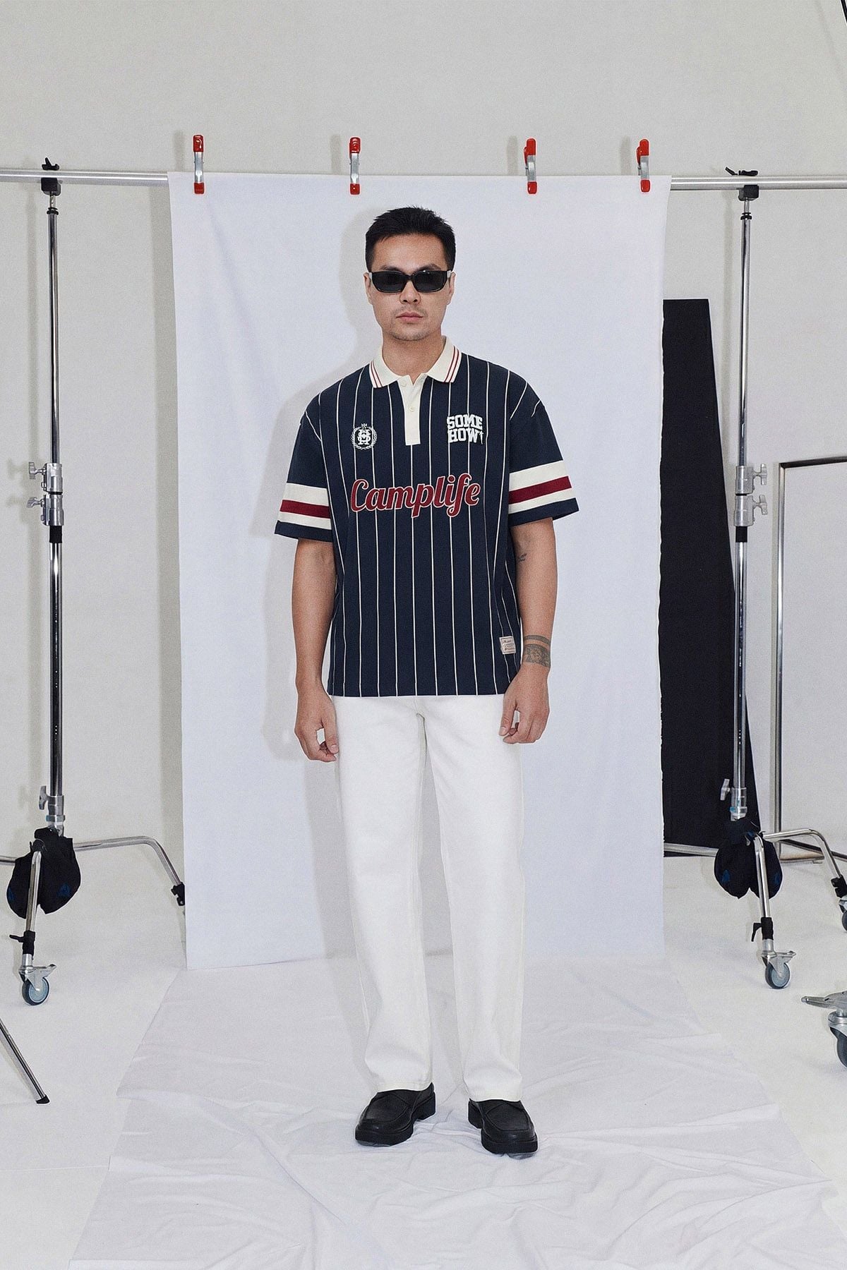 Áo Polo Oversize Blue Camplife