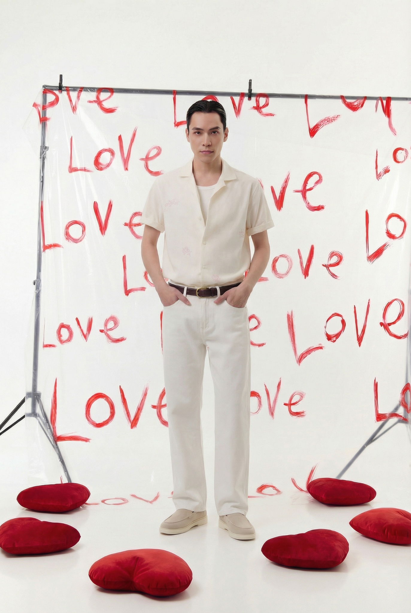  Quần Jean Straight Basic White V1 