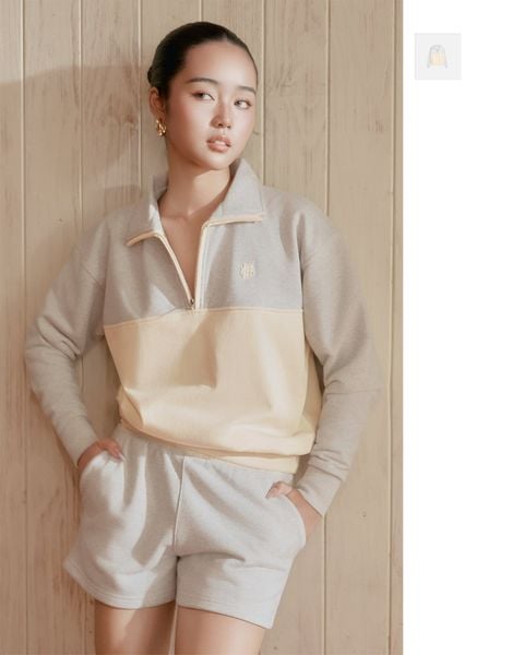Áo Khoác Cổ Đứng Half-Zip