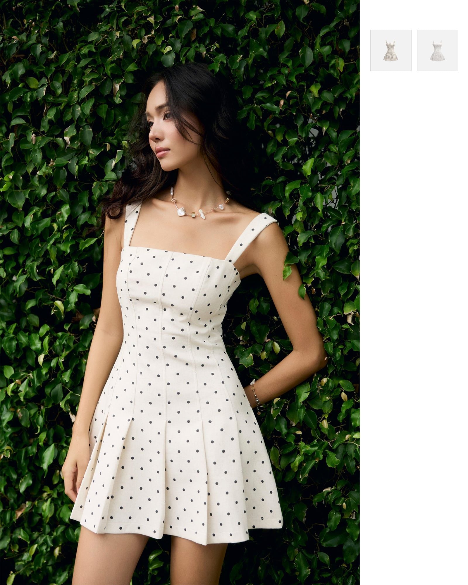 Đầm Ngắn Fit And Flare Linen