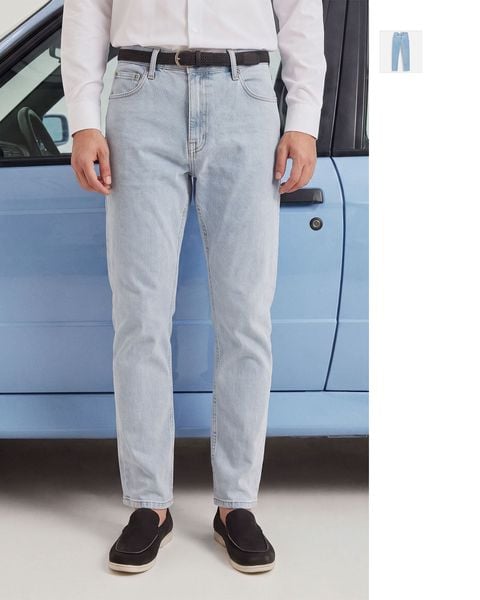 Quần Jean Rayon Slimfit Bright Blue 3
