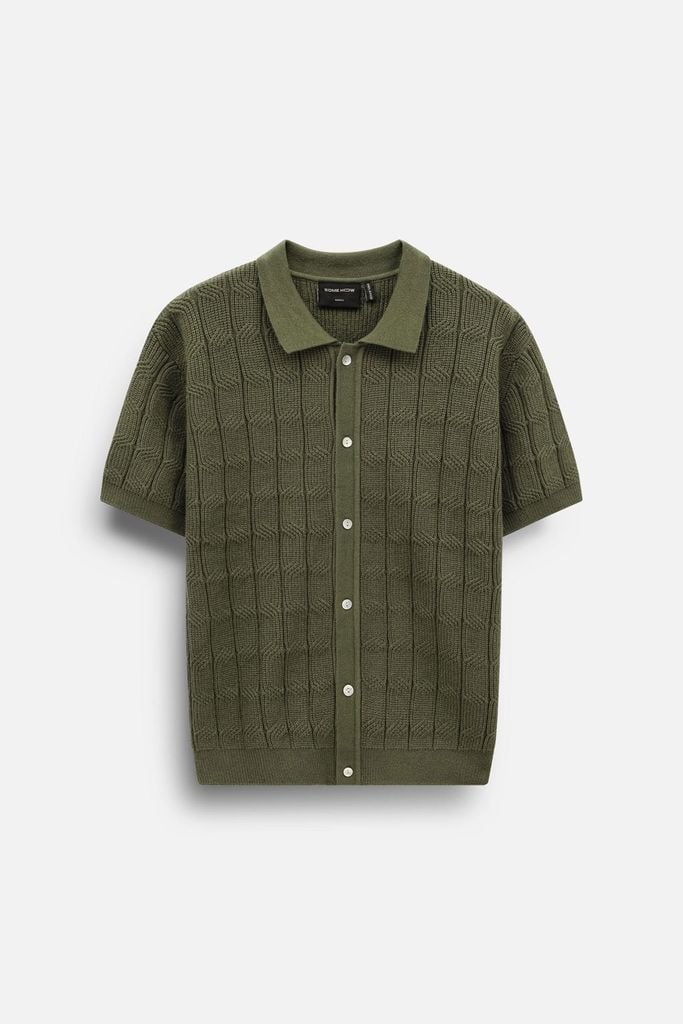  Áo Sơ Mi Ngắn Tay Len Knit 