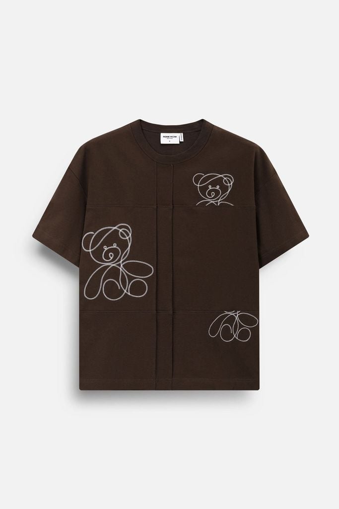  Áo Thun Oversize Grid Bear 