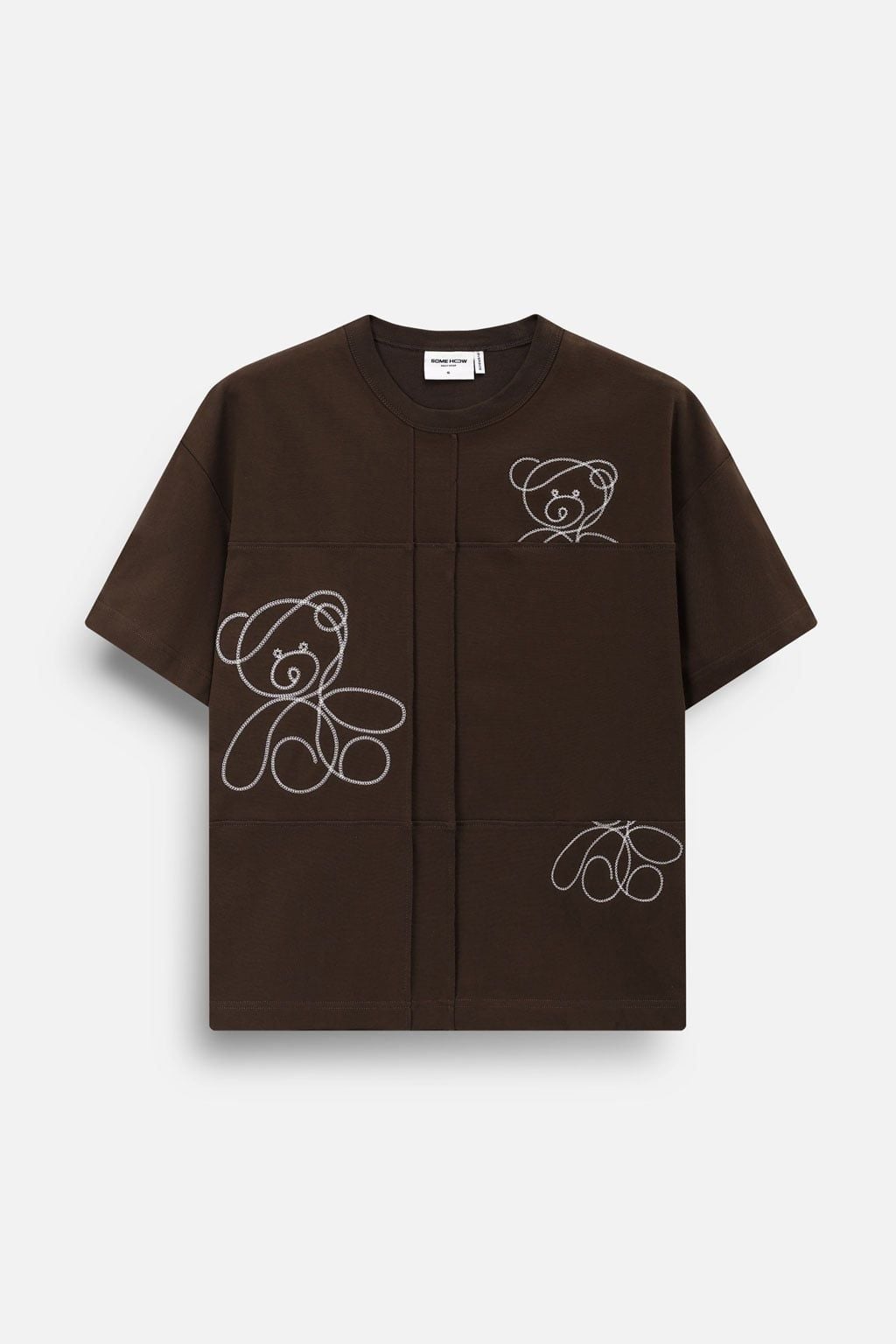 Áo Thun Oversize Grid Bear
