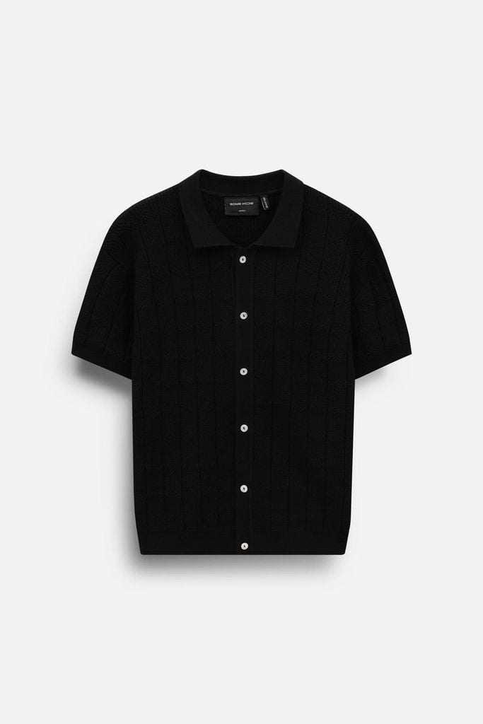  Áo Sơ Mi Ngắn Tay Len Knit 