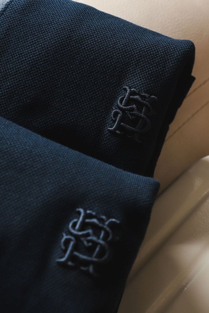 Áo Polo Regular Phối Bo Cổ Denim