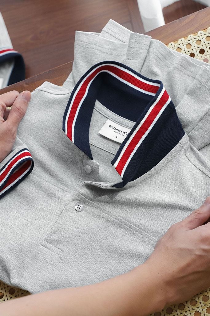 Áo Polo Slimfit The Gray Lineneck