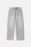 Quần Jean Straight Static Gray Denim