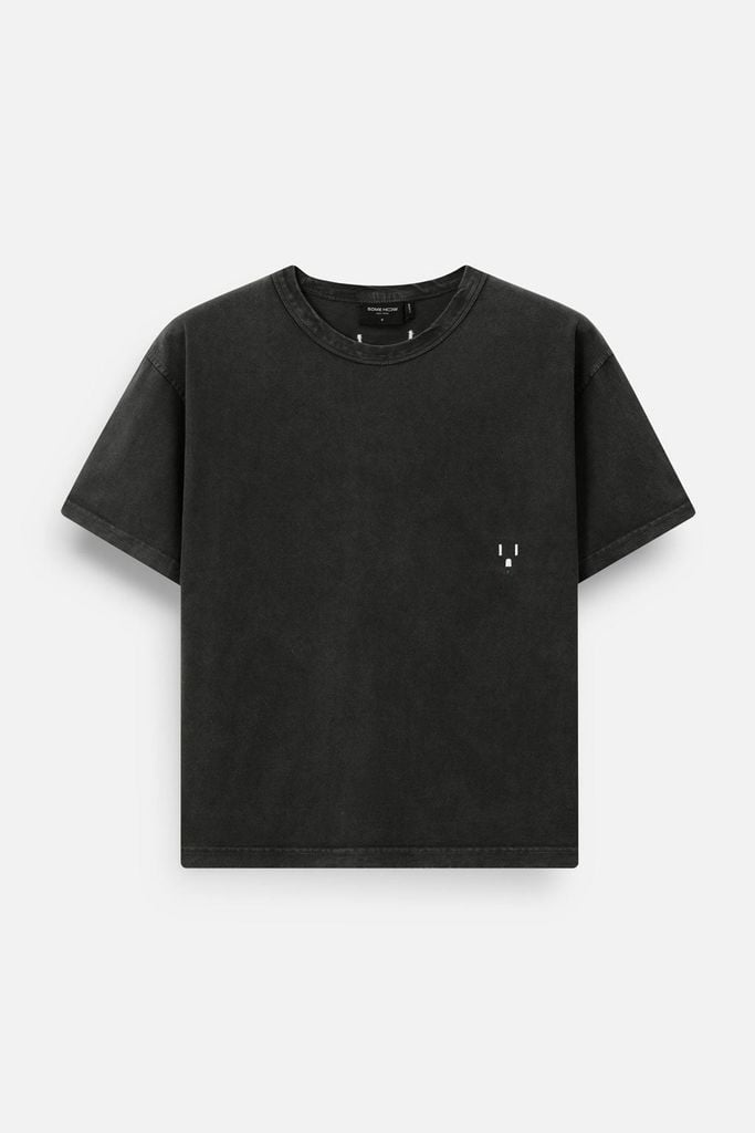  Áo Thun Boxy Wash  Static Gray 