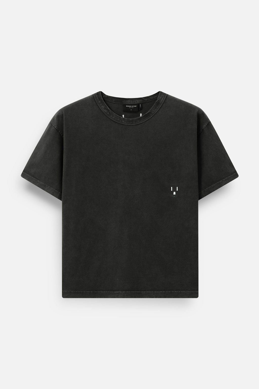 Áo Thun Boxy Wash  Static Gray