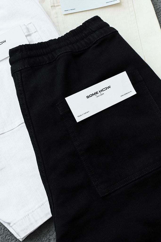 Quần Short Denim Xược Slimfit Plain