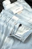 Quần Jean Relaxed White Pinstripe Blue