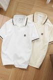 Áo Polo Regular White Cream Vneck