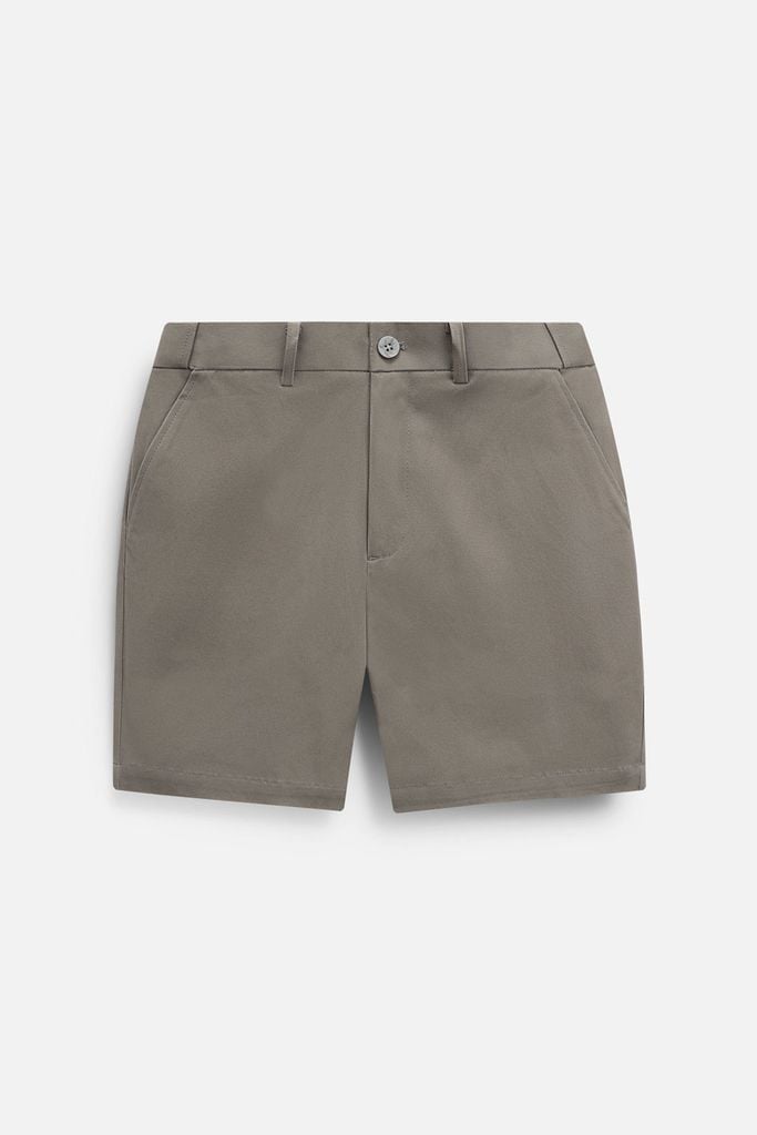 Quần Short Slimfit Khaki Elas Basic 