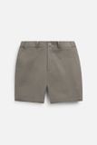 Quần Short Slimfit Khaki Elas Basic