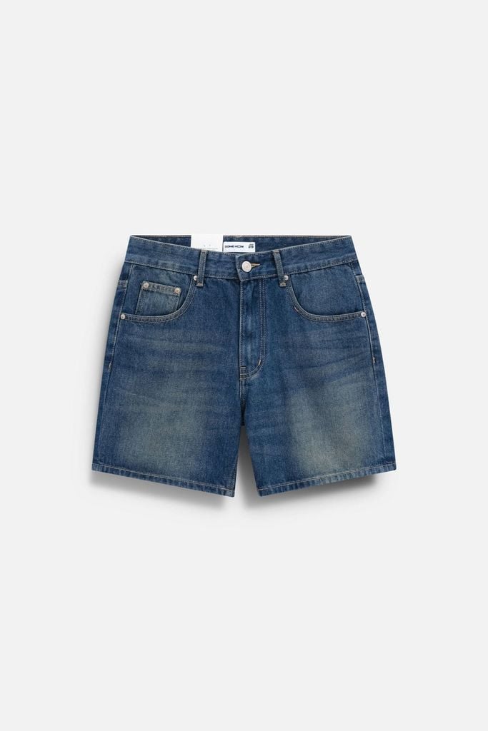  Quần Short Straight Jean Rip Blue V1 