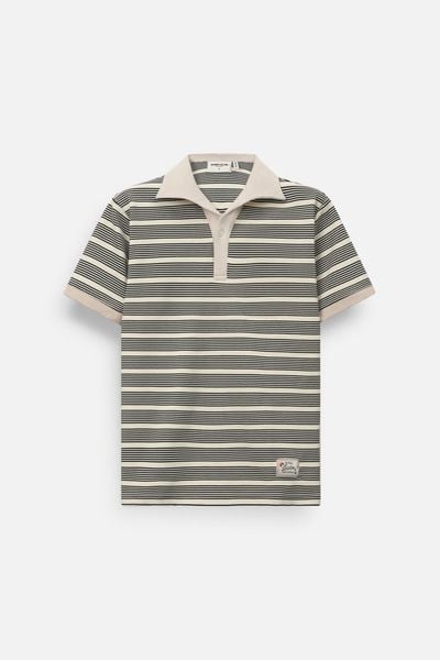 Áo Polo Regular Thun Sọc Vintage Stripe Cotton