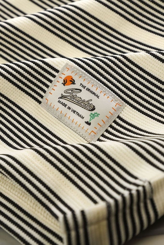 Áo Polo Regular Thun Sọc Vintage Stripe Cotton