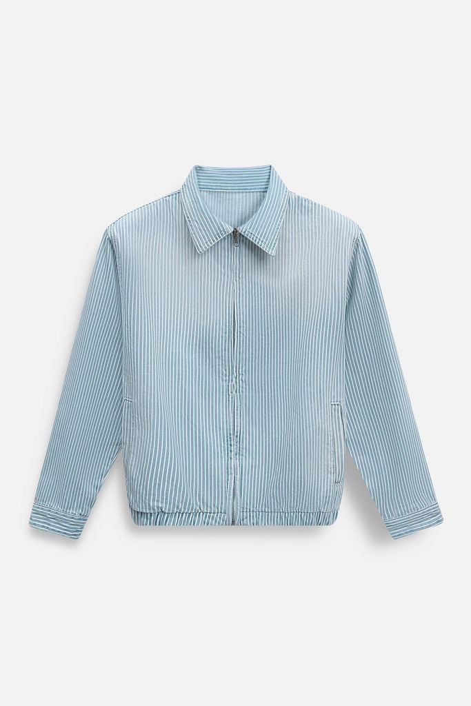  Áo Khoác Relaxed Pinstripe Vintage 