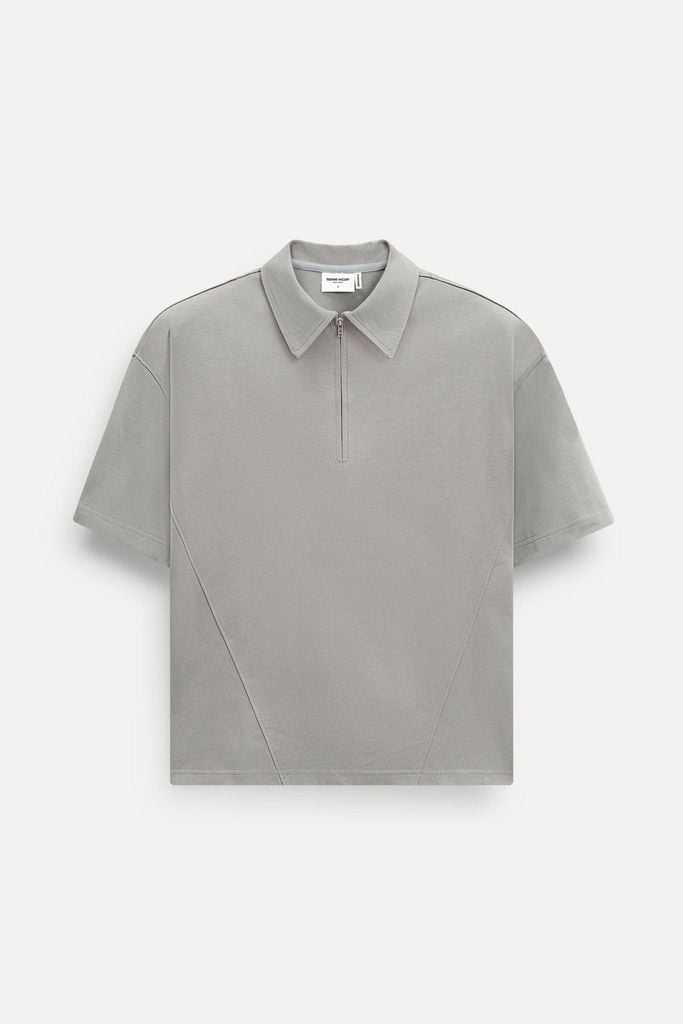 Áo Polo Oversize Zipper 360GSM 