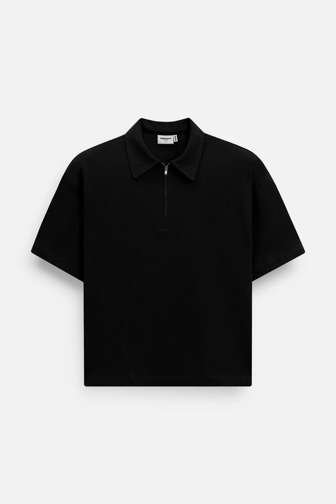  Áo Polo Oversize Zipper 360GSM 