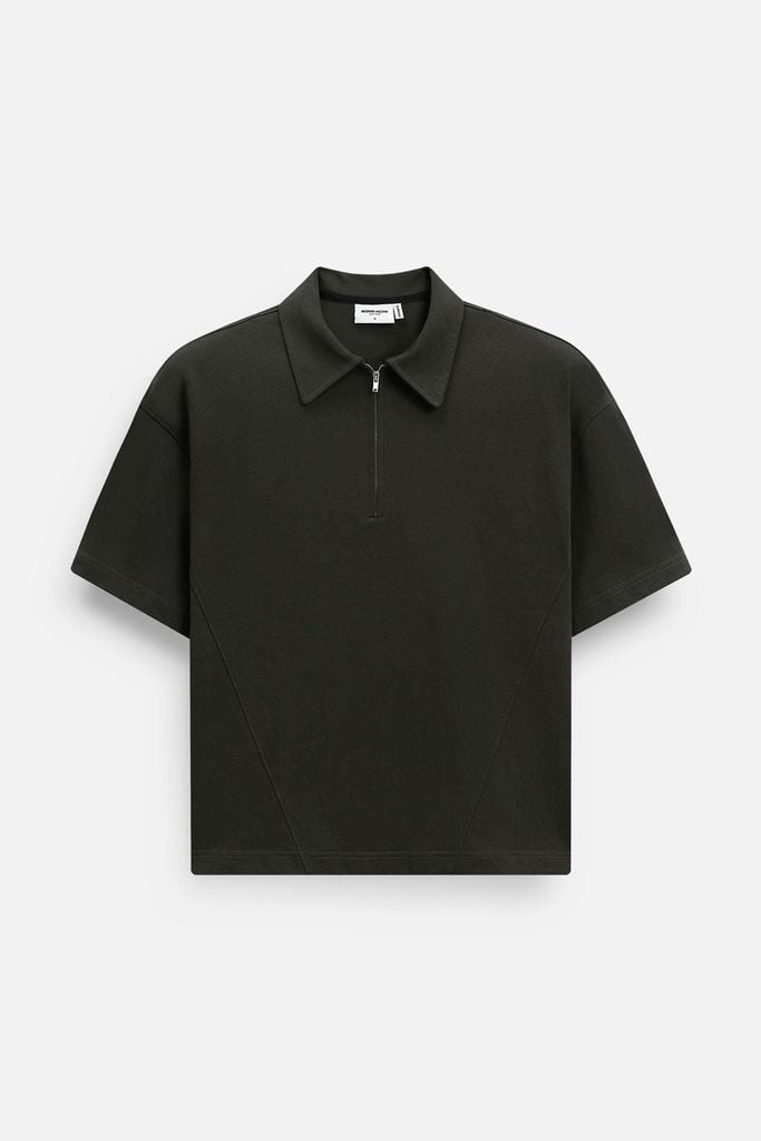  Áo Polo Oversize Zipper 360GSM 