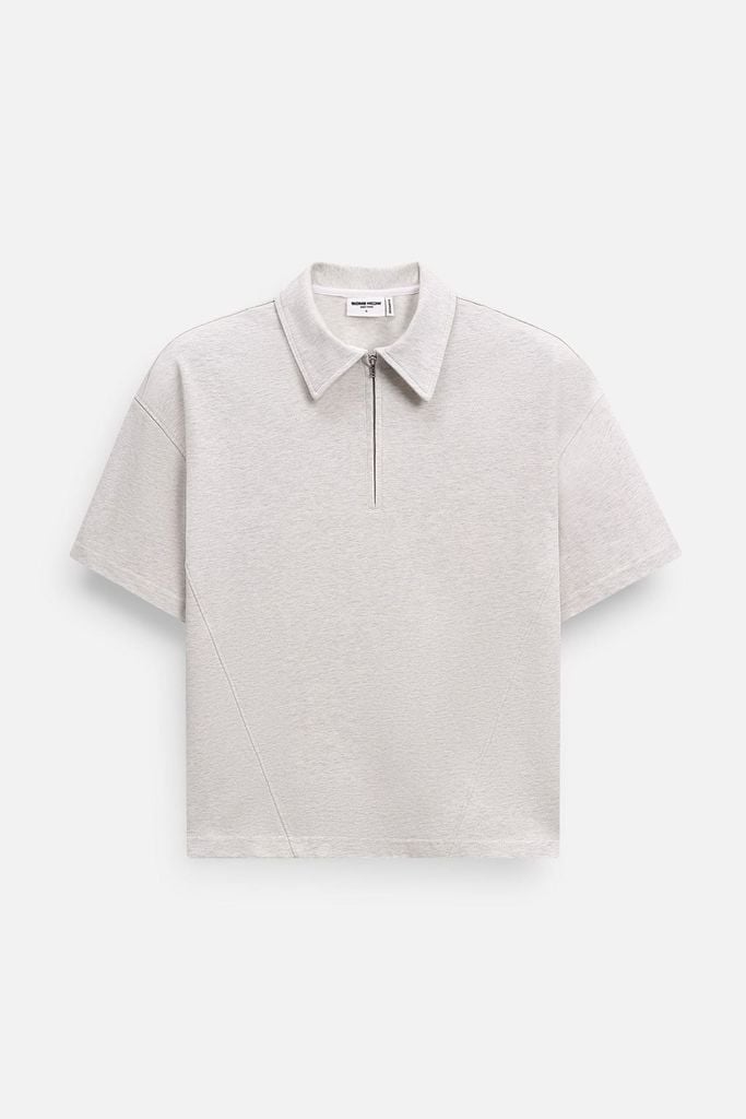  Áo Polo Oversize Zipper 360GSM 