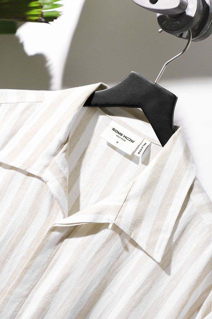 Áo Sơ Mi Relaxed Cuban Linen Brown