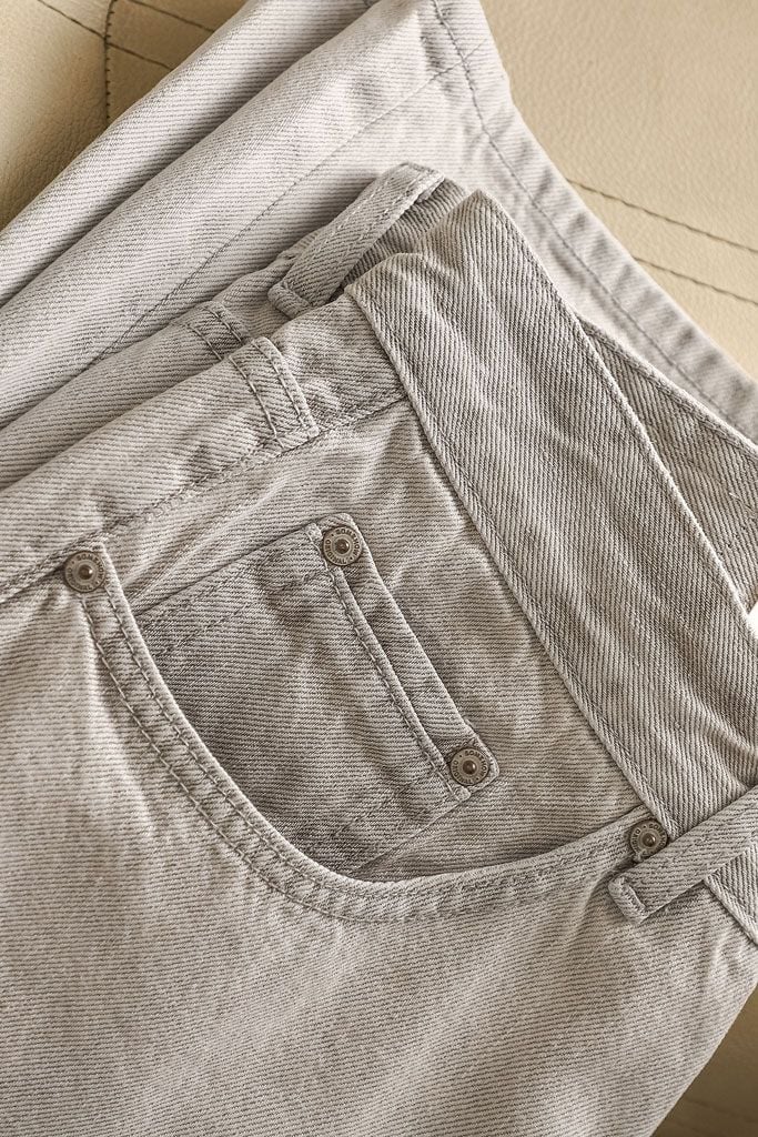 Quần Jean Relaxed Static Gray Denim