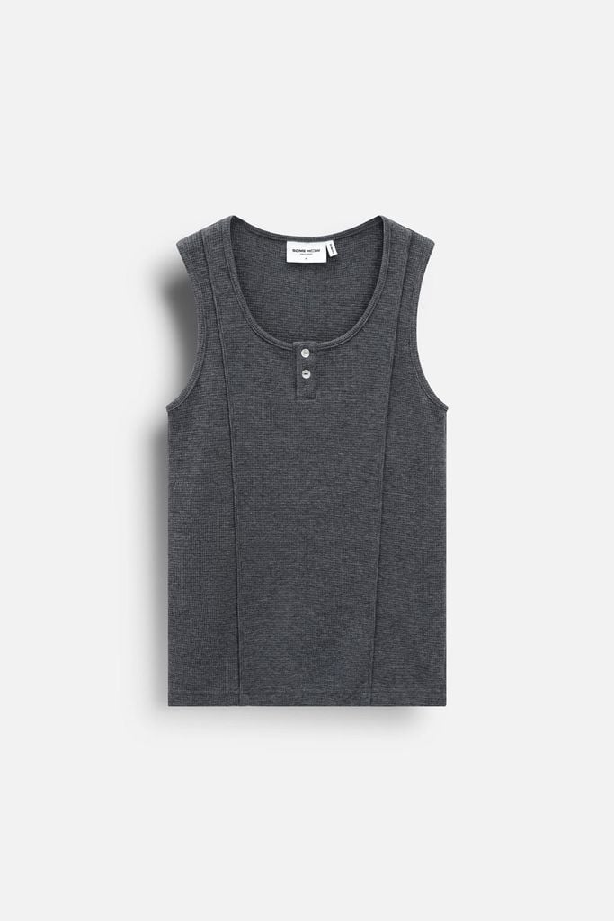  Áo Tanktop Slimfit 2 Buttons 