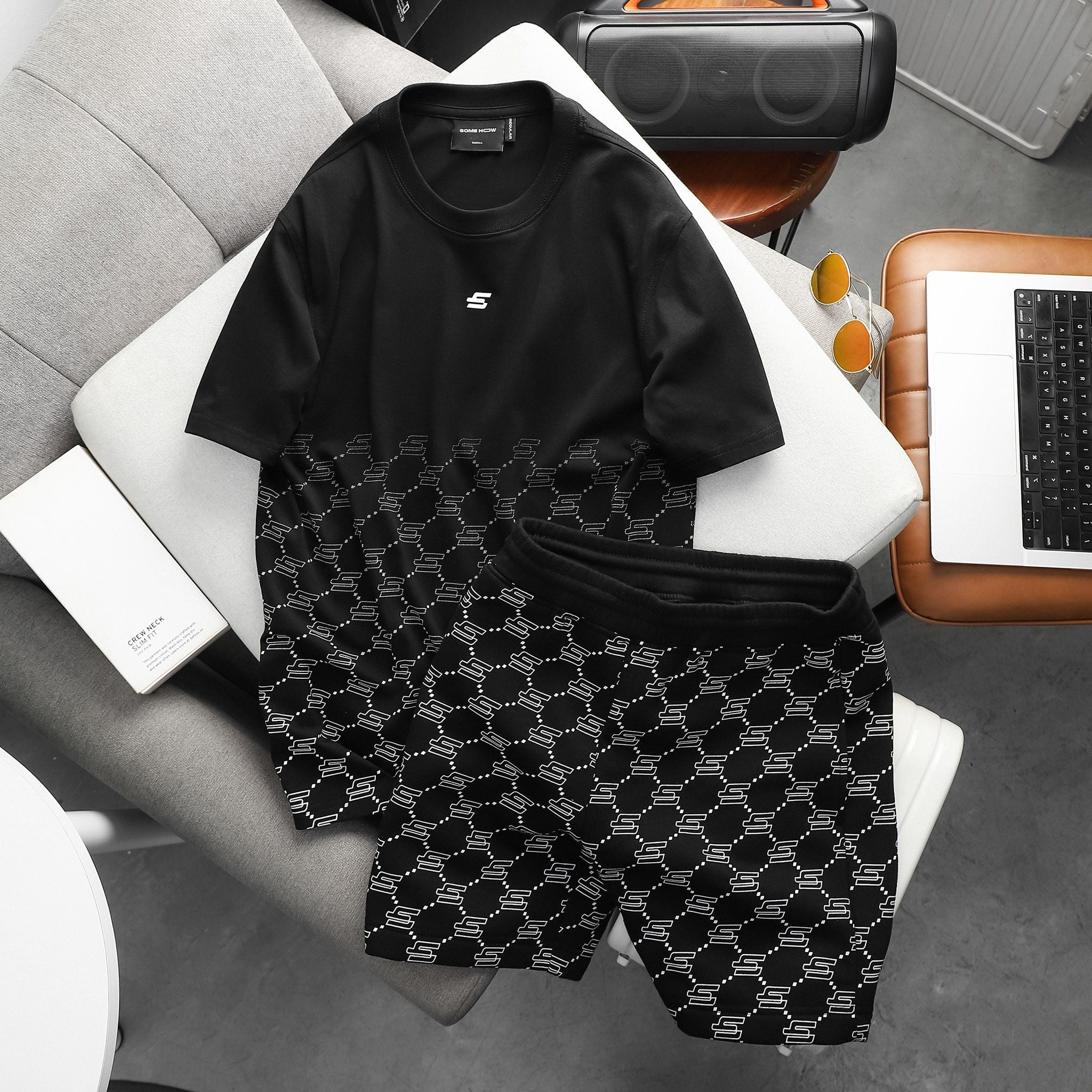 Set T-shirt Short Gradient Mono Effect