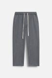 Quần Tây Relaxed Lưng Thun Sọc