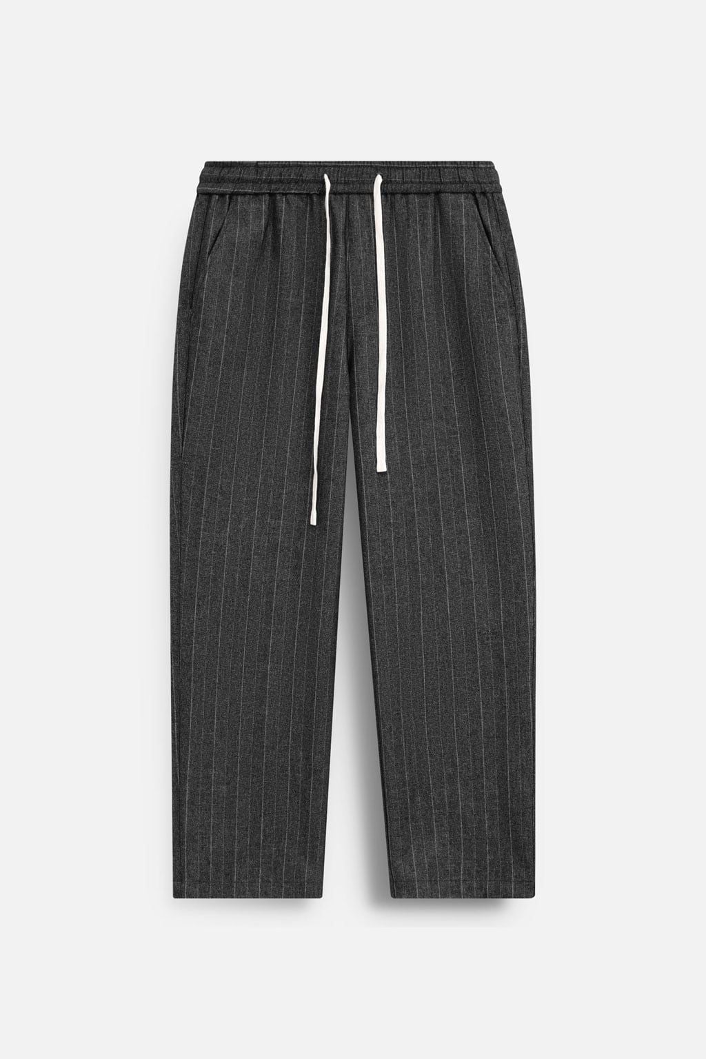 Quần Tây Relaxed Lưng Thun Sọc