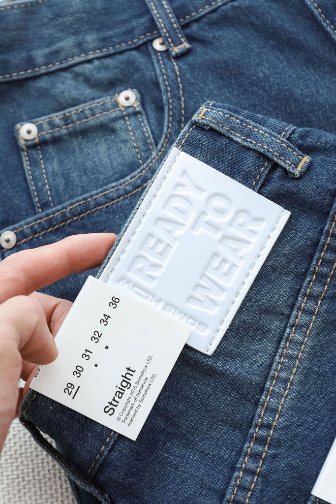 Quần Short Straight Jean Rip Blue V1