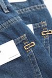 Quần Short Straight Jean Rip Blue V1