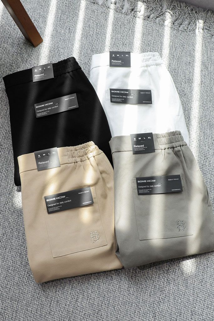 Quần Short Relaxed Khaki String