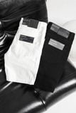 Quần Short Slimfit Denim Black White