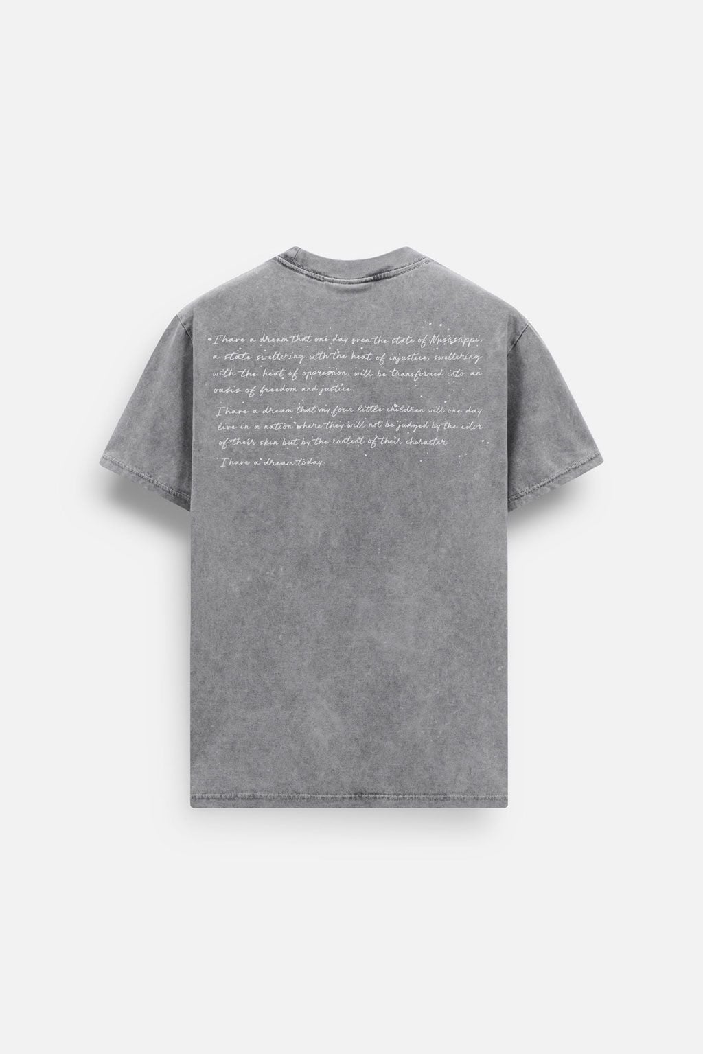 Áo Thun Wash Handwriting Letter