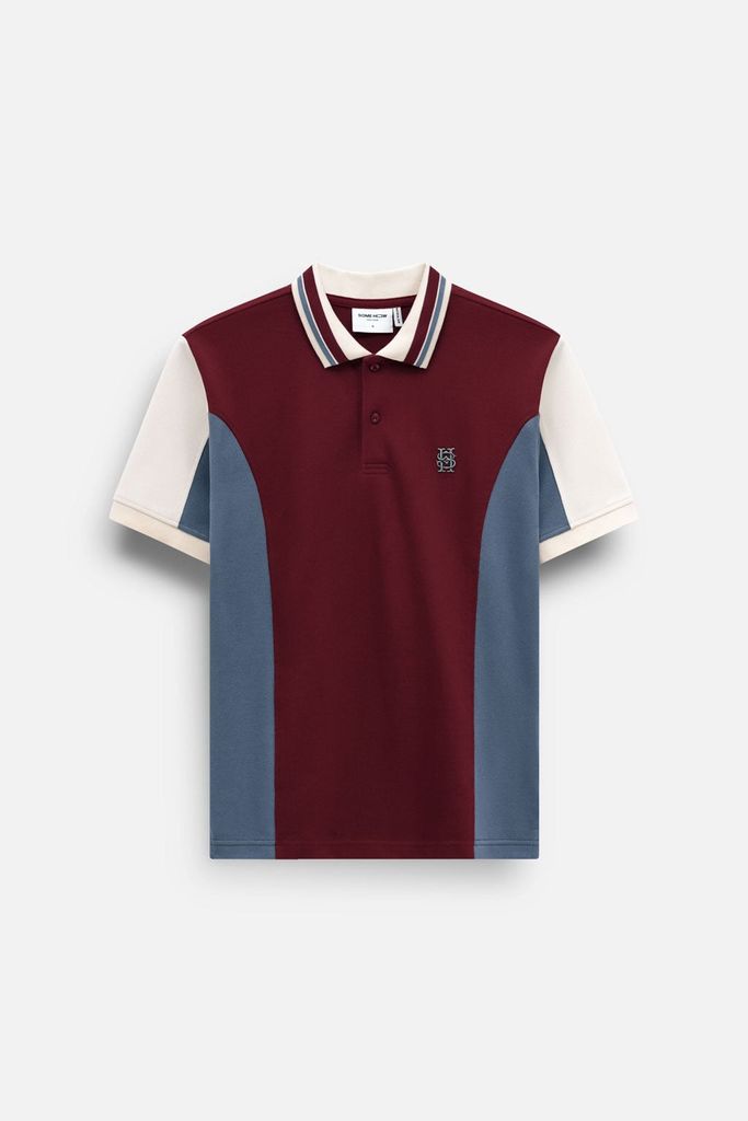  Áo Polo Regular Phối Màu Black The Shift 