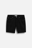Quần Short Slimfit Denim Black White