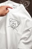 Áo Thun Oversize Grid Bear