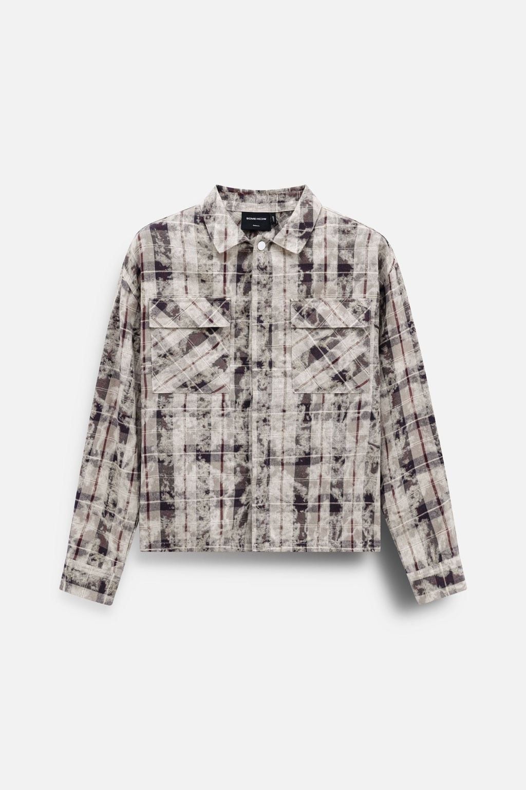 Áo Sơ Mi Boxy Acid Wash Caro Camplife