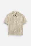 Áo Sơ Mi Boxy Sand Check