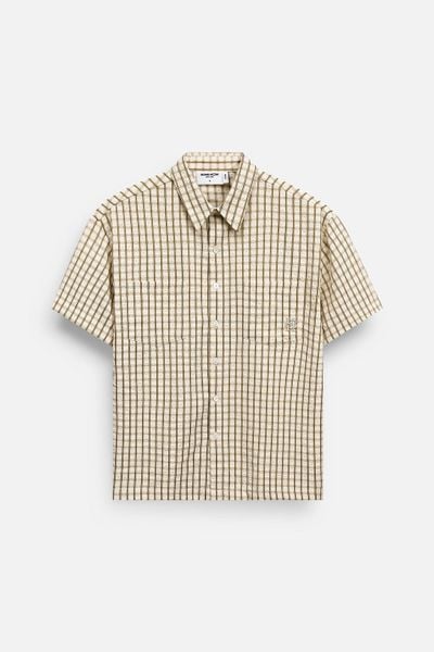 Áo Sơ Mi Boxy Sand Check