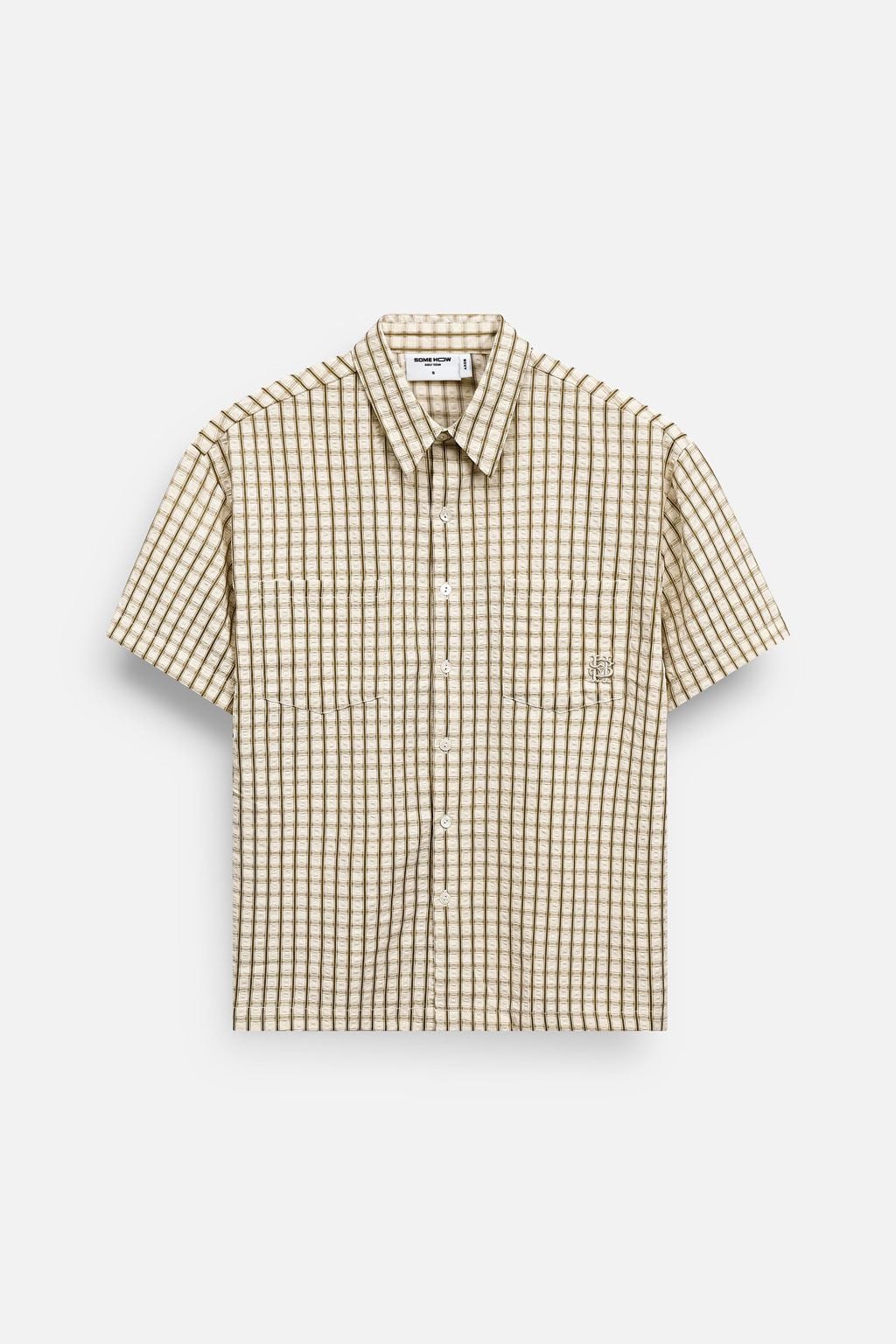 Áo Sơ Mi Boxy Sand Check