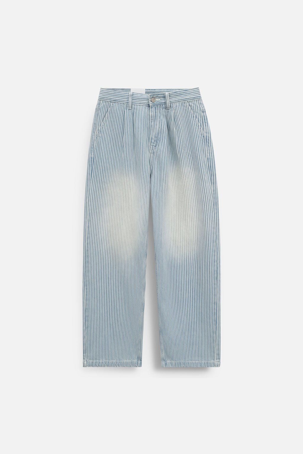 Quần Jean Relaxed White Pinstripe Blue