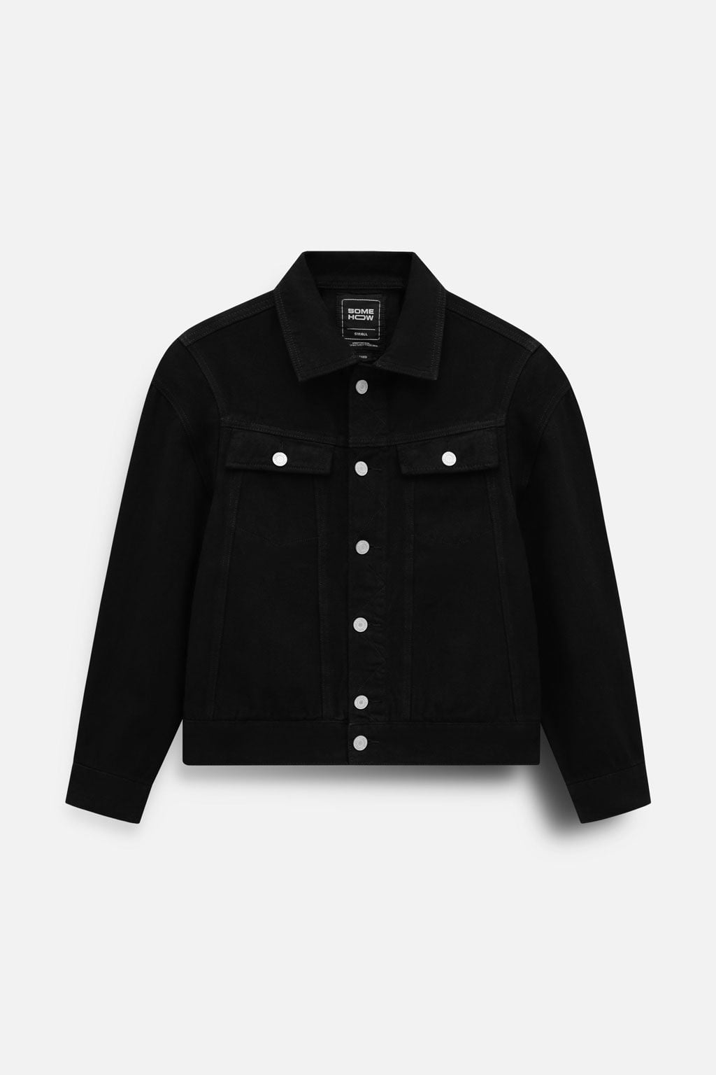 Áo Khoác Relaxed Denim Cấn Rách